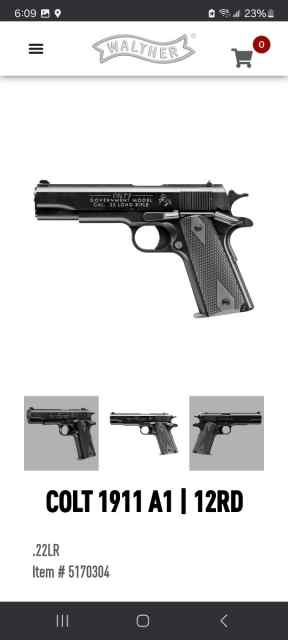 Walther Colt 1911 22lr