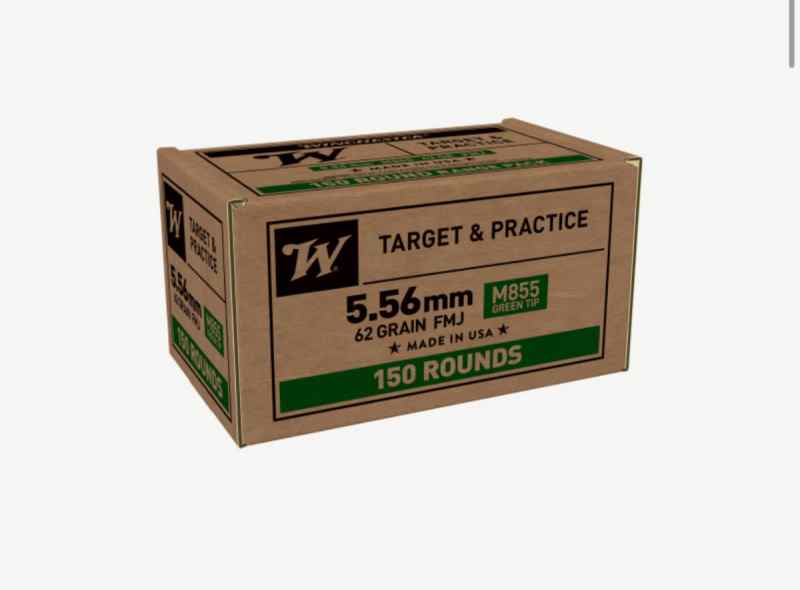 100x Winchester 5.56 green trip ammo