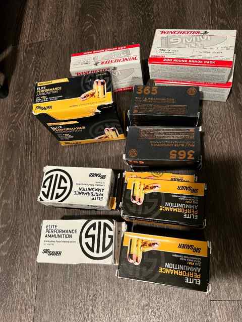 1400 rounds of sig and Winchester ! 