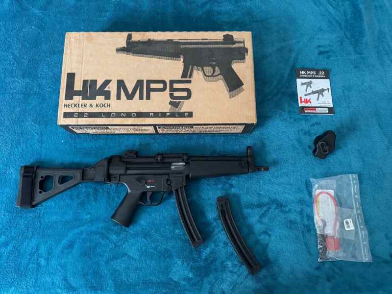 MP5 .22 LR Pistol w/ Brace - Heckler &amp; Koch 