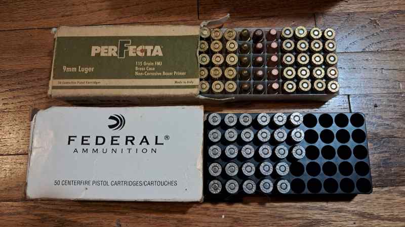 9mm - 147 gr FMJ + 147 gr HST +p and Federal Hi-Sh