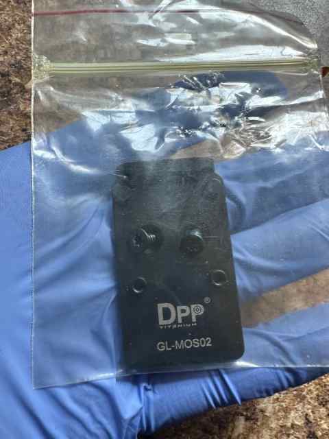 Glock mos to rmr footprint plate 