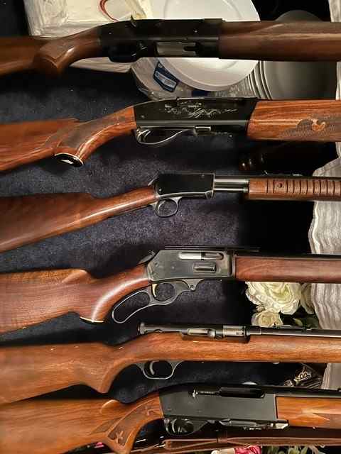 Gun collection - Remington, Marlin, Winchester