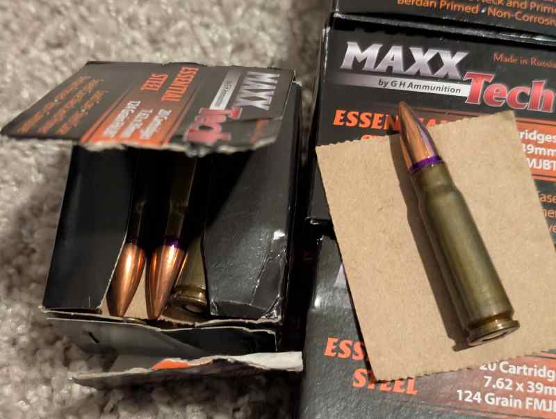 1000x MaxxTech 124gr (steel case, sealed neck)