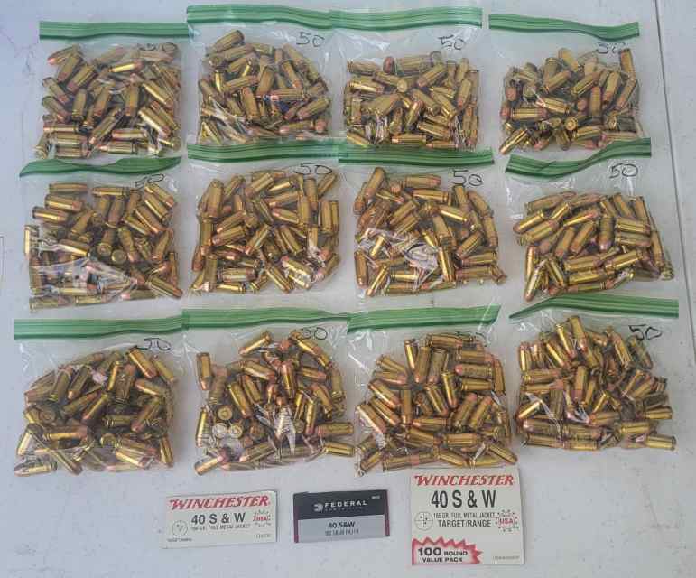 .40 S&amp;W - 600 rounds FMJ