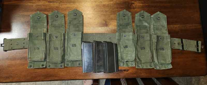 M14 magazines with ammo belt