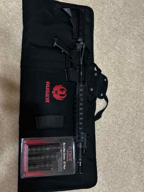 Ruger SR556 w/ CMMG Lower and LANTAC Muzzle Brake