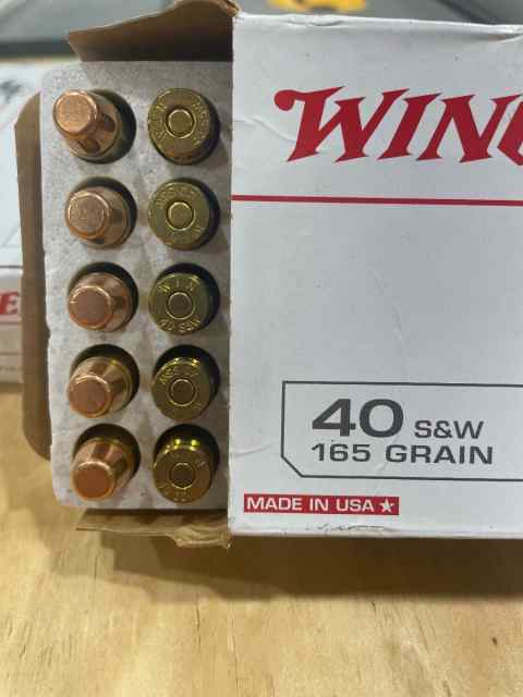 Winchester .40 S&amp;W 165 Grain FMJ