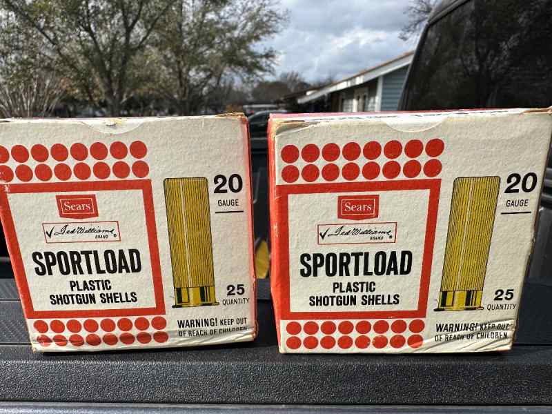 Vintage sport land sears 20 gauge shells