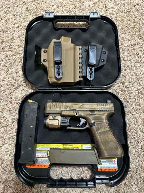 Glock 45 Gen 5 With Holster, TLR 7A and RMR cut