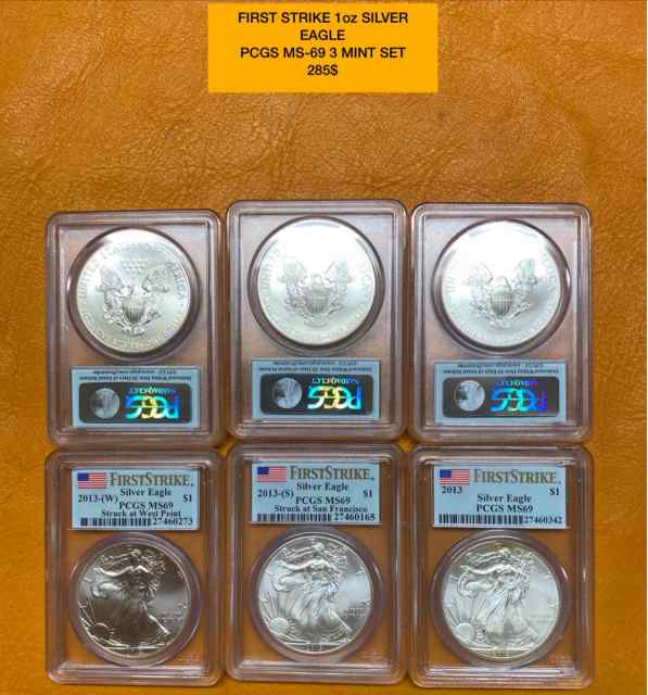 RANDOM SILVER BULLION COINS AND GRADED SETS