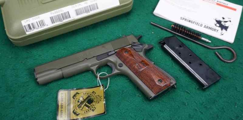 Springfield 191A1 1911-A1 U.S.G.I. OD Green 45 ACP