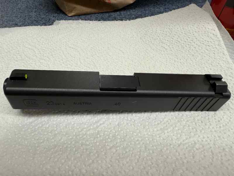 Wts Glock gen 4 23 complete slide w/ night sights