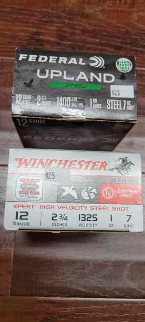 Federal Winchester 12-20-410 gauge STEEL shotshell