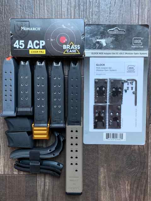 Glock 21 Glock 30 accessories ammo 