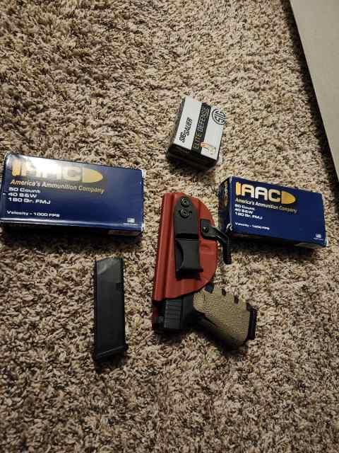 G23, Vedder holster, Night sights, ammo 