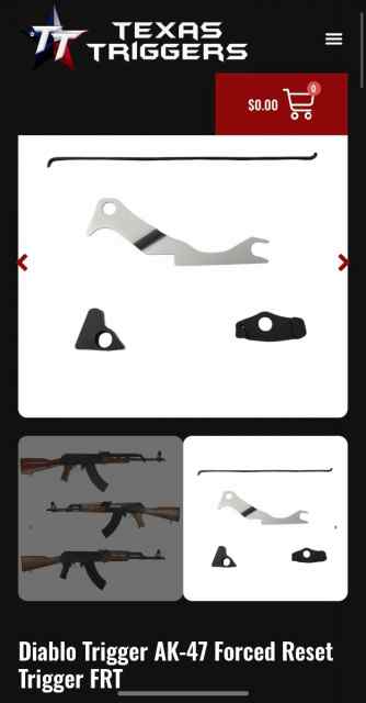 Diablo FRT Texas Triggers. 