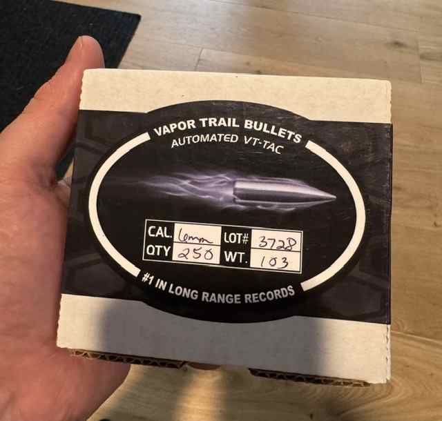 Vapor Trail 6mm 103gr Projectiles 